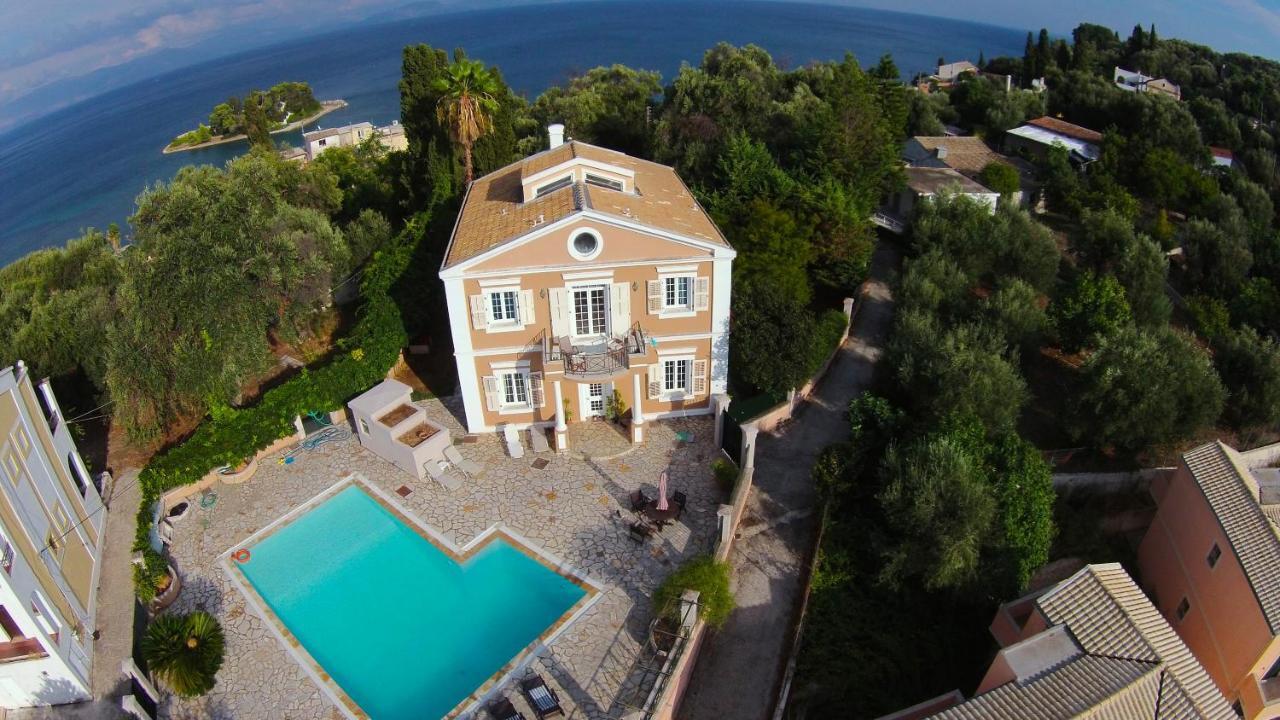 Durrell Corfu Strawberry-Pink Villa Perama  Buitenkant foto
