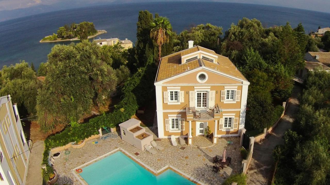 Durrell Corfu Strawberry-Pink Villa Perama  Buitenkant foto